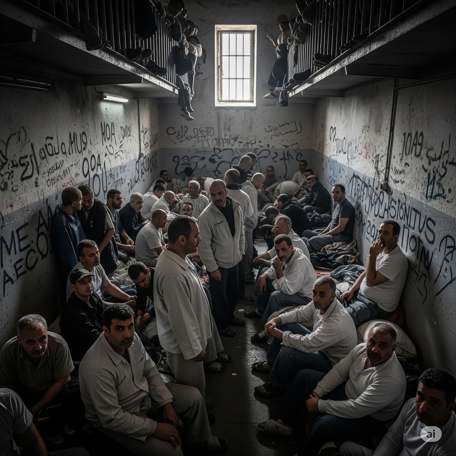 ممر مكتظ في سجن رومية